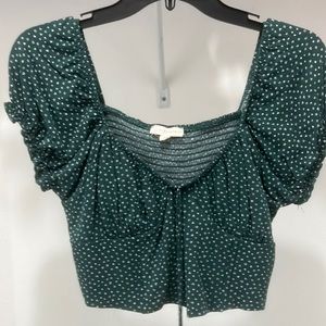 pacsun green top, conditions new